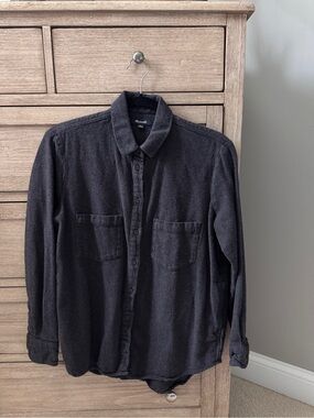 Women’s Washed Black Flannel Button-Up by Madewell